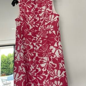 Trina Turk Blush and White Silk-Blend Garment